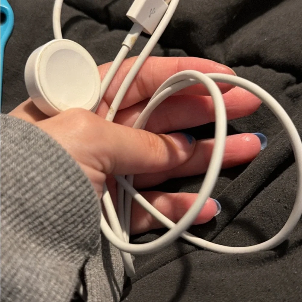 Apple Watch with Bright Blue Sport Band